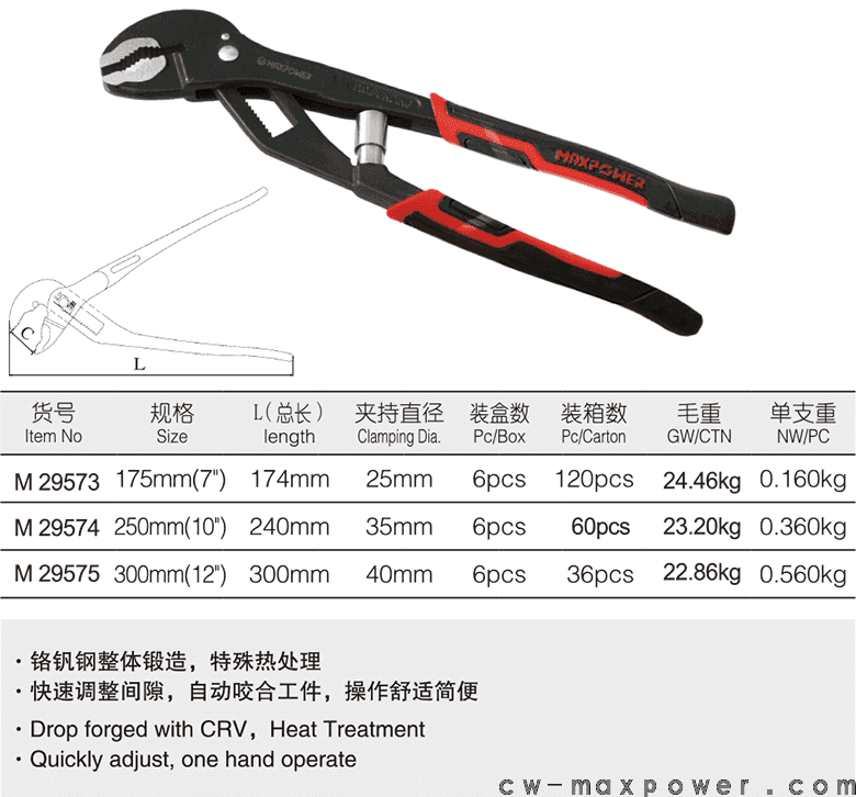 工業(yè)級自調水泵鉗(圖1)